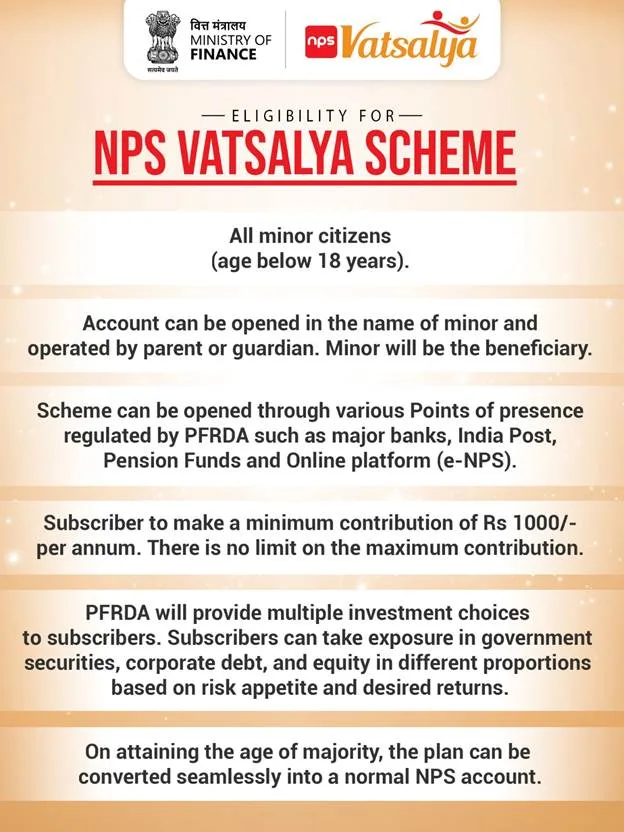 NPS Vatsalya Scheme | NPS வாத்சல்யா திட்டம் NPS Vatsalya Scheme