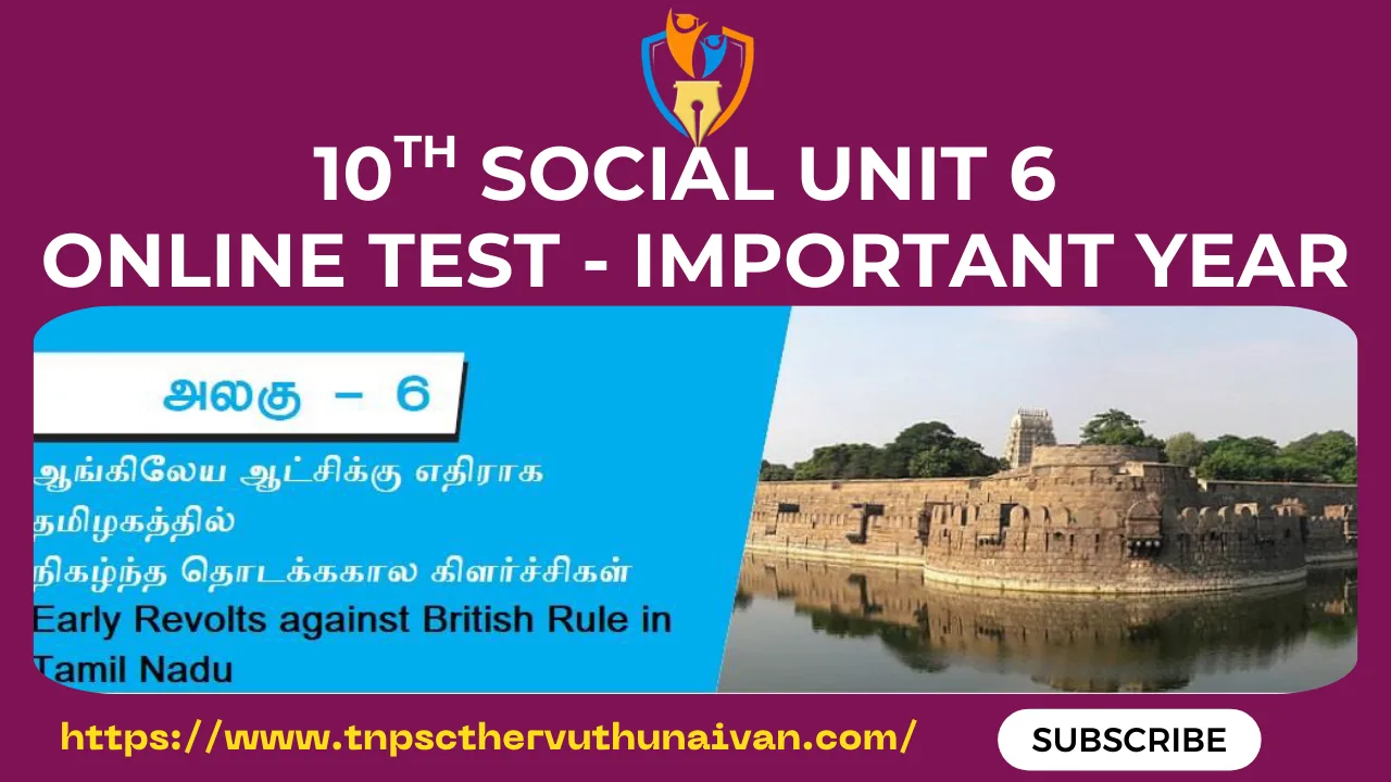 10th social unit 6