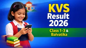 KVS Admission Result 2026