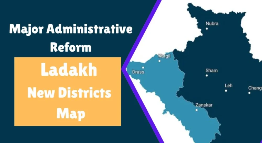 Ladakh New Districts Map