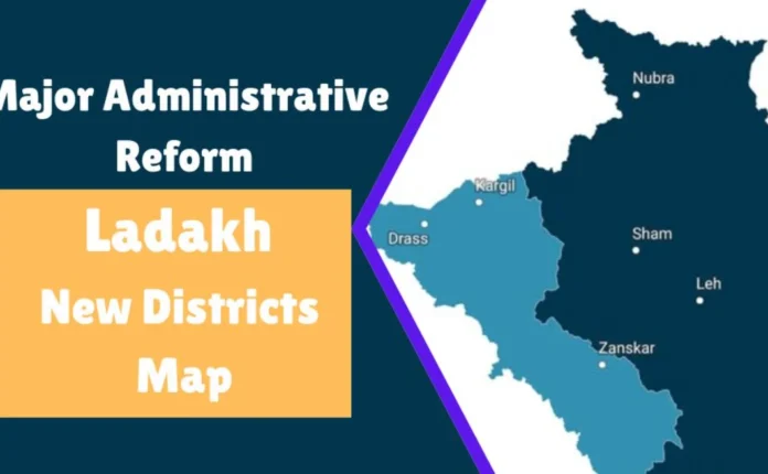 Ladakh New Districts Map