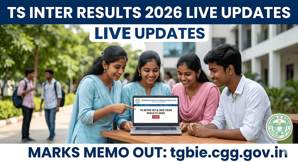 1st, 2nd Year TS Inter Result 2026 Update : Step-by-Step Download Guide at tgbie.cgg.gov.in