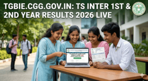 1st, 2nd Year TS Inter Result 2026 Update : Step-by-Step Download Guide at tgbie.cgg.gov.in