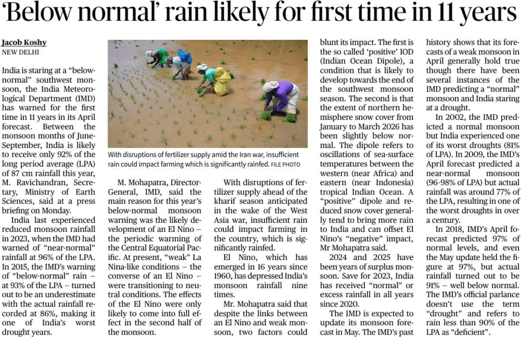 India Braces for First ‘Below-Normal’ Monsoon Forecast in 11 Years | Understanding El Niño image 36