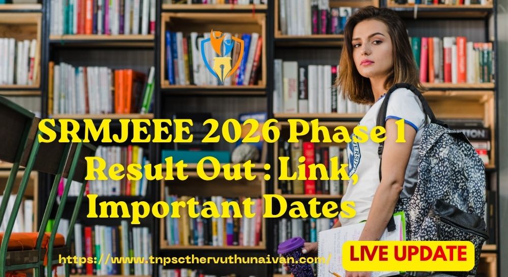 SRMJEEE 2026 Phase 1 Result Out