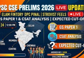 UPSC CSE Prelims 2026 LIVE Updates: GS Paper Analysis, Difficulty Level, and Expected Cutoff