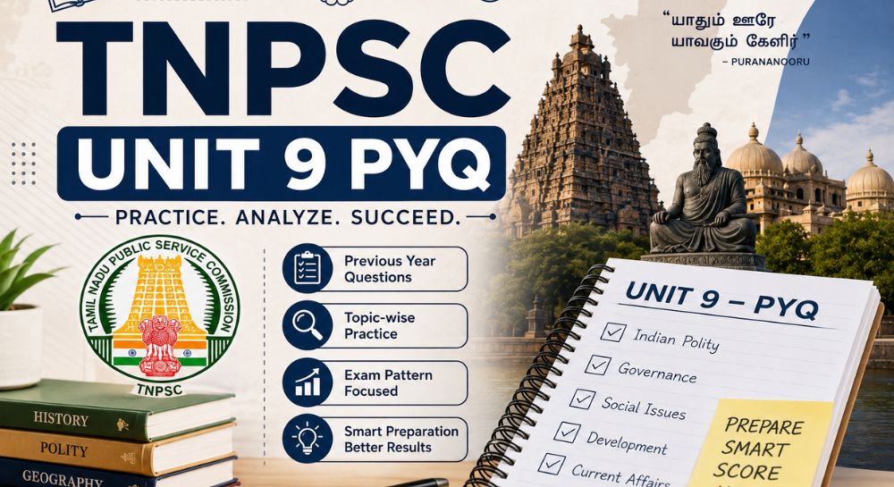TNPSC Unit 9 Question Bank PDF 2026