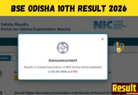 BSE Odisha 10th Result 2026