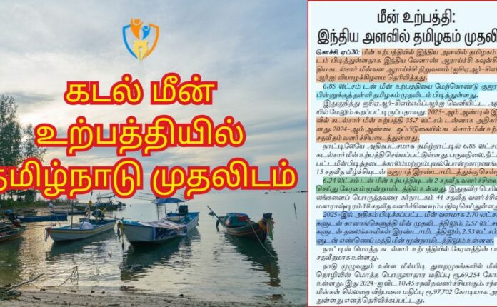 மீன் உற்பத்தியில் தமிழ்நாடு