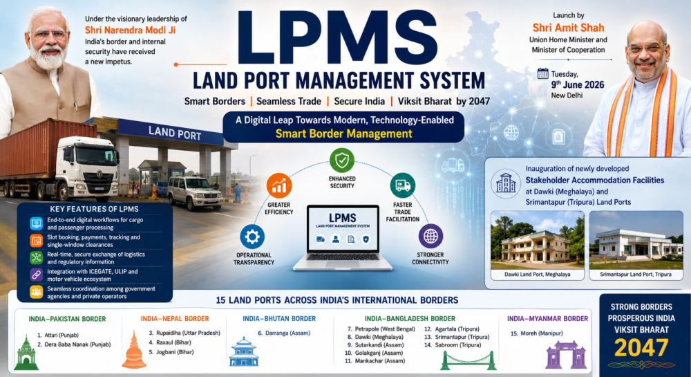 Land Port Management System (LPMS) in Tamil | சர்வதேச எல்லை துறைமுக மேலாண்மை Land Port Management System