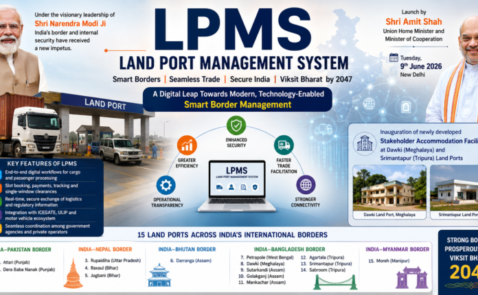 Land Port Management System (LPMS) in Tamil | சர்வதேச எல்லை துறைமுக மேலாண்மை Land Port Management System